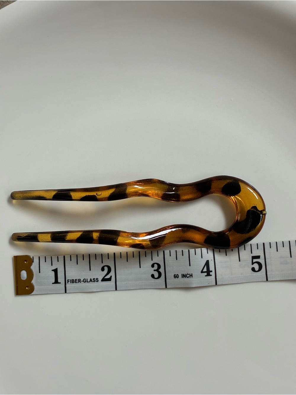 French Sleek Brown Tortoiseshell U-Shaped Hair Pin - Women’s Hair Accessories - Picture 5 of 5